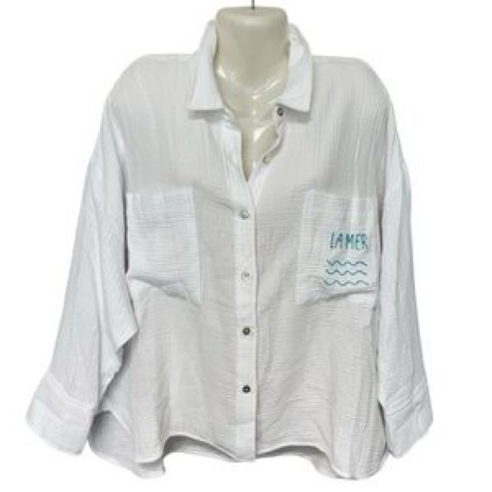 🌊megaschoni 100% linen button down🌊